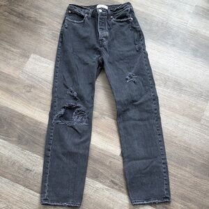 Abercrombie & Fitch Dark Gray High Rise Jeans